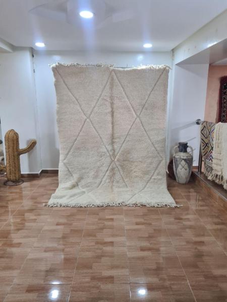 White Rasamin Marokkaans handgemaakt tapijt